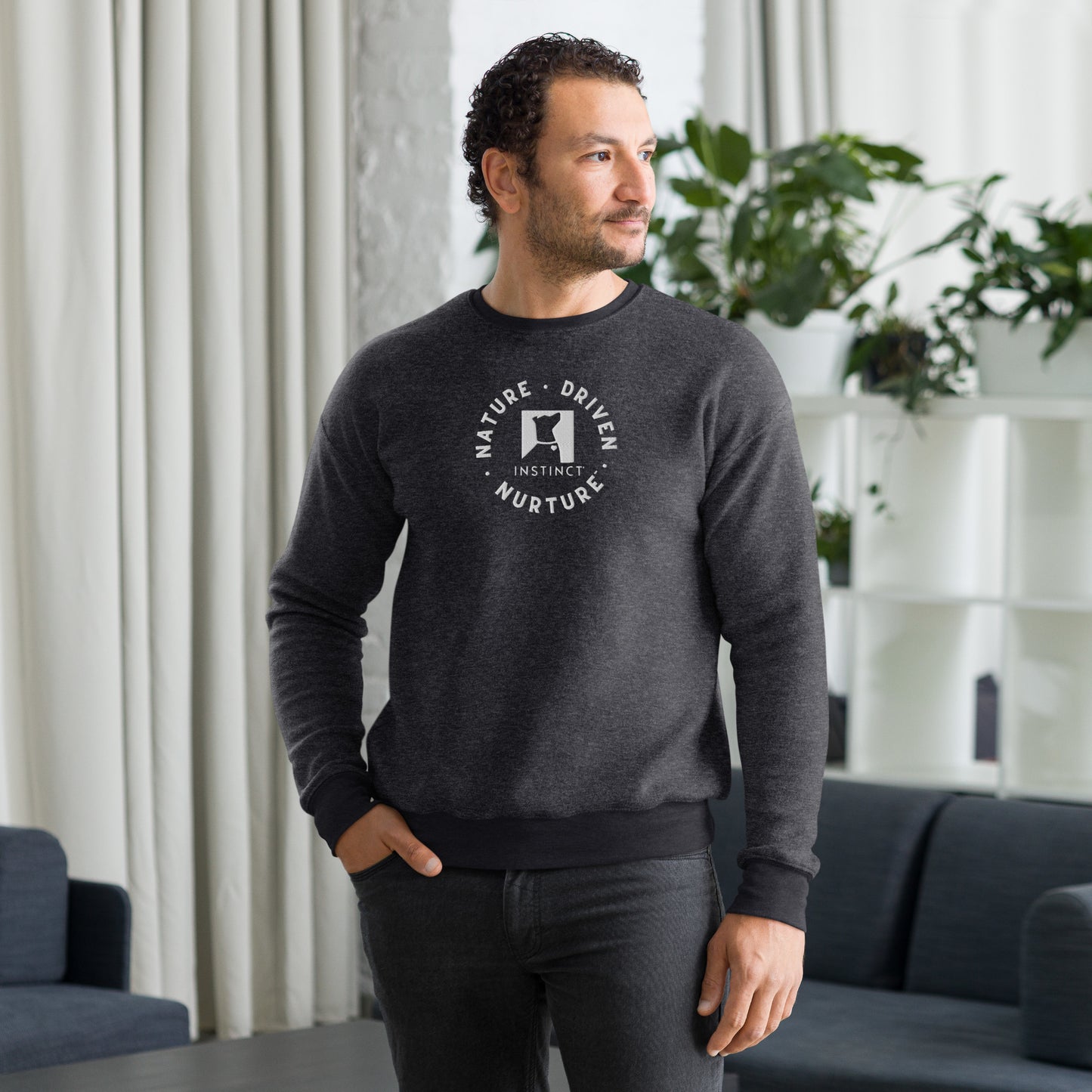 Nature-Driven Nurture - Unisex sueded fleece sweatshirt