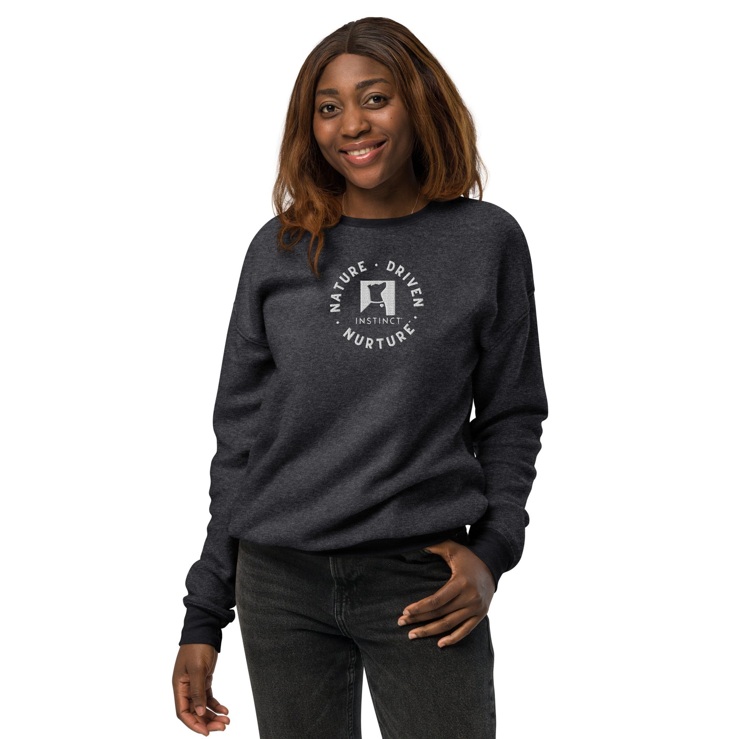 Nature-Driven Nurture - Unisex sueded fleece sweatshirt