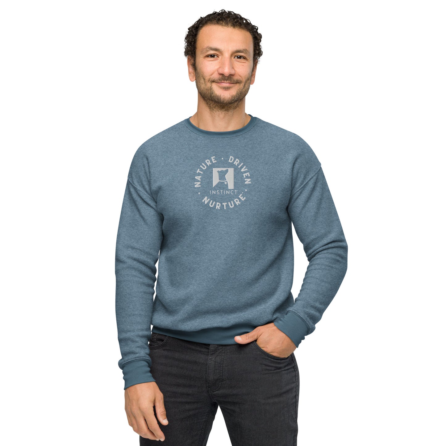 Nature-Driven Nurture - Unisex sueded fleece sweatshirt