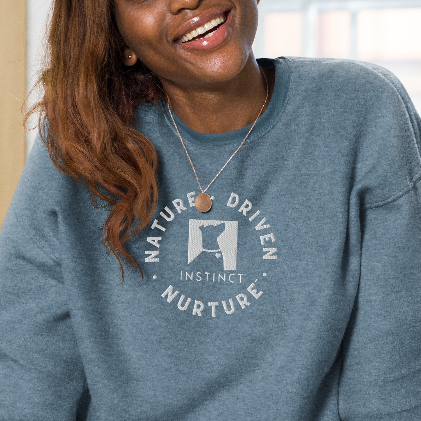 Nature-Driven Nurture - Unisex sueded fleece sweatshirt